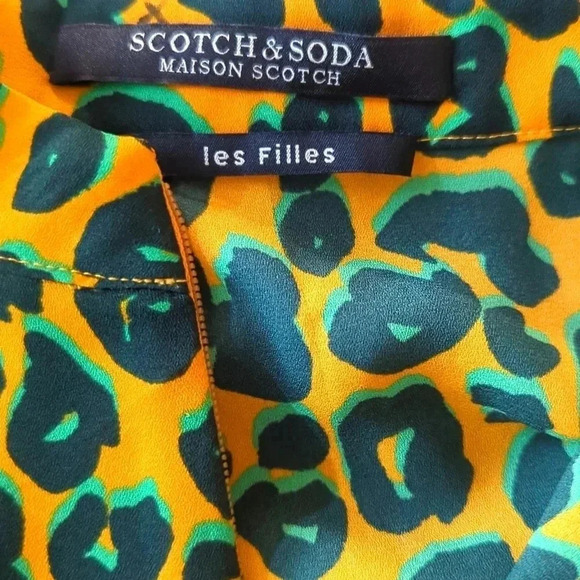 Scotch & Soda Les Filles Collection Cheetah Print Top - Picture 9 of 9